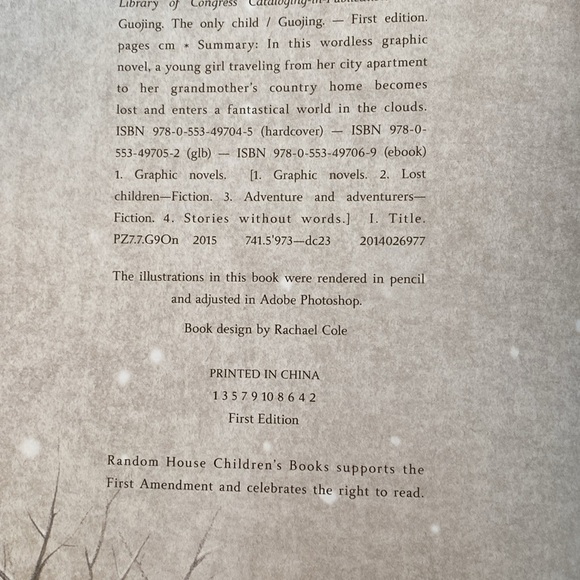 The Only Child by Guojing (hardcover) Ex-Library Picture Book Graphic Adventure - Picture 3 of 12